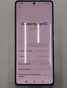 Б/у Мобильний телефон Xiaomi redmi note 14 pro 8/256gb 01-200808111