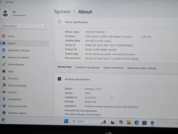 Б/у Ноутбук Hp 14/ryzen 5 4500u ddr4/16gb ddr4/hdd *відсутній/ssd 512 gb/*інтегрована 01-200835683