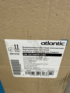 Б/у Водонагреватели Atlantic steatite turbo vm 100 d400s-2-bc 2100w 01-200905375