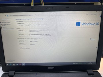 Acer 15/celeron n3060 ddr3/4gb ddr3/hdd 500 gb/ssd *відсутній/*інтегрована