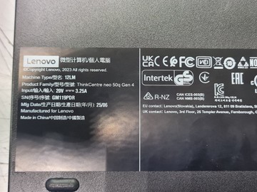 Lenovo thinkcentre neo 50q gen4 // intel core i3-1215u //ram 16 gb // ssd 500gb // відео інтегроване