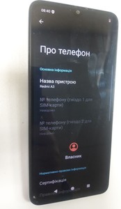 Б/в Мобільний телефон Xiaomi redmi a3 3/64gb 01-200975875