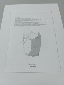 Б/в Соковитискач Smeg cjf01creu 01-201007450