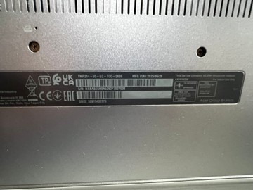 Б/в Ноутбук Acer 14/core 5 120u ddr5/16gb ddr5/hdd *відсутній/ssd 500 gb/*інтегрована 01-201007292