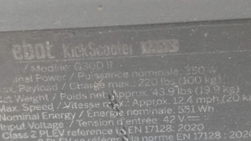 Б/в Електросамокат Ninebot kickscooter max g30d ii 01-201140525