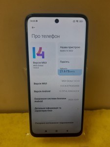 Б/в Мобільний телефон Xiaomi redmi 10 2022 4/64gb 01-201160528