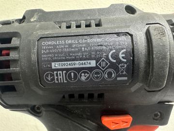 Б/в Шурупокрут Dnipro-M cd-201hbc compact 1акб 4ah зп 01-200849261