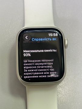 Б/в Смарт-годинник Apple watch series 9 gps 41mm aluminum case 01-200935662