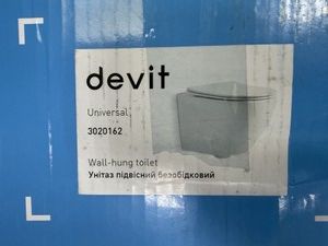 Б/в Підвісний унітаз Devit universal 3020162 01-201096810