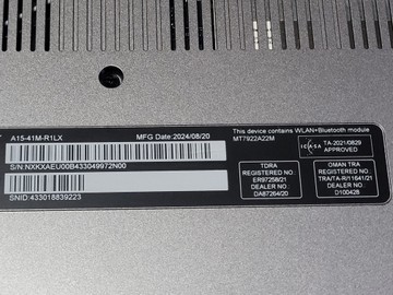 Б/в Ноутбук Acer 15/ryzen 7 8840hs ddr5/16gb ddr5/ssd 512 gb/*інтегрована 01-201168952