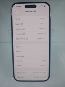 01-200789727: Apple iphone 15 128gb