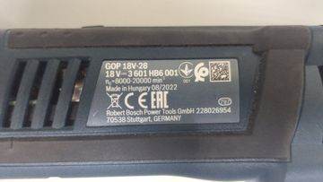 Б/в Реноватор Bosch gop 18v-28 professional / 1 акб 18v 1.3ah/ зп al 1880 cv 01-200851805