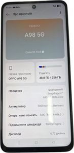 Б/у Мобильный телефон Oppo a98 5g 8/256gb 01-200835092