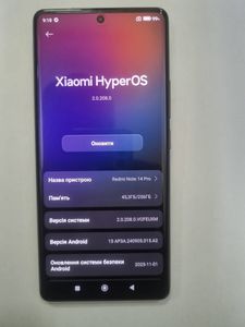 Б/у Мобільний телефон Xiaomi redmi note 14 pro 5g 12/256gb 01-200894297