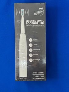 Б/в Електрична зубна щітка Simply Care oral electric sonic toothbrush 01-200902835