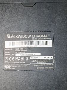 Б/в Клавіатура Razer blackwidow chroma v2 01-200916512