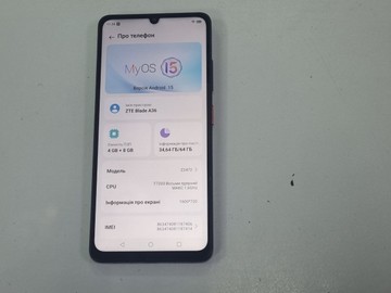 Б/в Мобільний телефон Zte blade a36 4/64gb 01-200991332