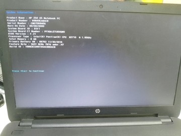 Б/в Ноутбук Hp 15/pentium n3710 ddr3/8gb ddr3/hdd *відсутній/ssd 128 gb/*інтегрована 01-201053875