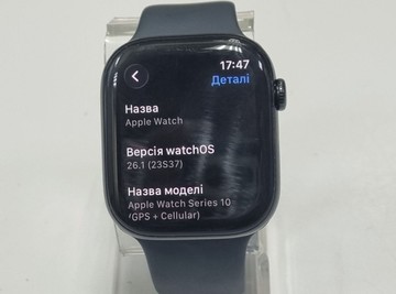 Б/в Смарт-годинник Apple watch series 10 gps + cellular 46mm alu. case 01-201063764