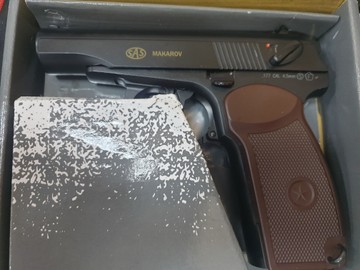 Б/в Пневматичний пістолет Sas (Sport Air Shooting) makarov blowback 01-201045207