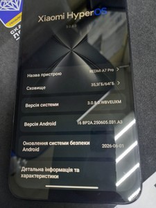 Б/в Мобільний телефон Xiaomi redmi a7 pro 4/64gb 01-201146464