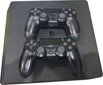 Б/в Ігрова приставка Sony playstation 4 slim 500gb / 2 геймпади 01-201178206