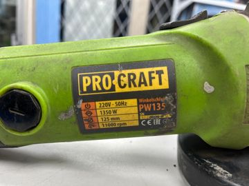 Б/в Кутова шліфмашина Procraft pw-1350 01-200820490