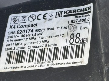 Б/в Мінімийка Karcher k 4 compact 01-200931958
