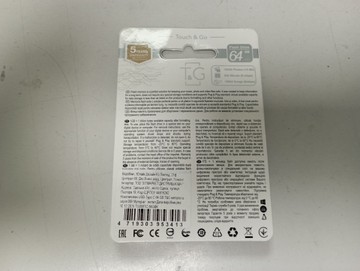 Б/в Флеш-накопичувач usb Touch&Go 64gb 01-200950266