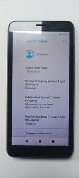 Б/у Мобільний телефон Zte blade l8 1/16gb 01-200966678