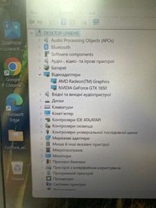 Б/в Ноутбук Lenovo 15/ryzen 7 4800h ddr4/8gb ddr4/ssd 250 gb/geforce gtx1650 4gb 01-200990481