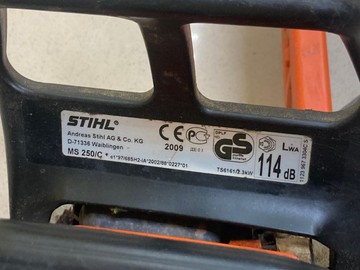 Б/в Пила ланцюгова Stihl ms 250 40cm 01-201026543
