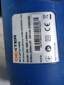 Б/у Пила дисковая Dexter m1y-zp12-190b 01-201070708