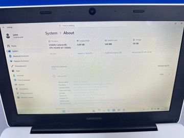 Б/в Ноутбук Medion celeron n3450 ddr3/4gb ddr3/ssd 64 gb/*інтегрована 01-201151138