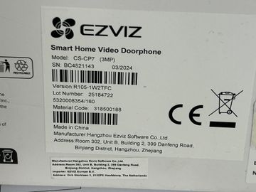 Б/в Комплект відеодомофона Ezviz cp7 01-200856529