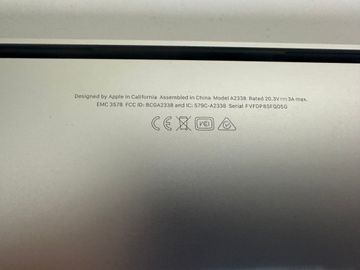 Б/в Ноутбук Apple a2338 macbook pro 13,3" m1 8-gpu/ ram8gb/ ssd256gb/ retina, truetone, touch bar 01-200861959