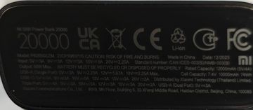 Б/в Зовнішній акумулятор Xiaomi 20000 50w (bhr5121gl) 18-000095162