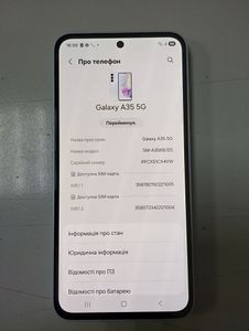 Б/в Мобільний телефон Samsung galaxy a35 5g 8/256gb 01-200904374