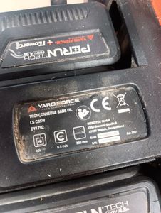 Б/в Пилка ланцюгова акумуляторна Yard Force ls c35w 01-200906978