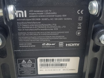 Б/в Телевізор Xiaomi mi tv 4a 32 l32m5-5aru 01-200911898