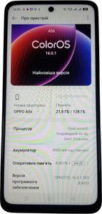 Б/в Мобільний телефон Oppo a5x 4g 4/128gb 01-200955238