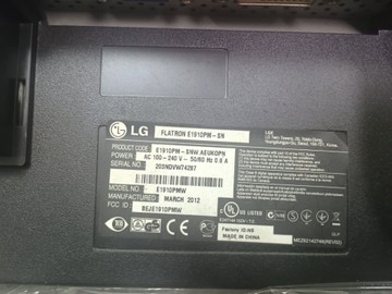 Б/в Монітор Lg e1910pmw 01-200988979