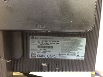 Б/в Монітор Lg l1753s 01-201020826