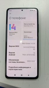 Б/в Мобільний телефон Xiaomi redmi note 10 pro 8/256gb 01-201031260
