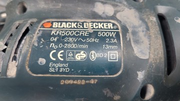 Б/в Дриль ударний Black&Decker kr500cre 01-201052665
