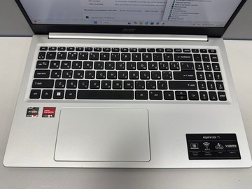 Б/в Ноутбук Acer 15/ryzen 3 5400u ddr4/8gb ddr4/ssd 256 gb/*інтегрована 01-201094766