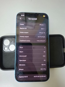 Б/у Мобільний телефон Apple iphone 13 128gb 01-201102035