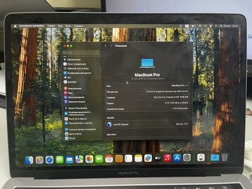 Б/в Ноутбук Apple macbook pro 2019 a2159 13,3" core i5 1,4ghz/ram 8gb/ssd 128gb/intel iris plus graphics 645 01-201131754