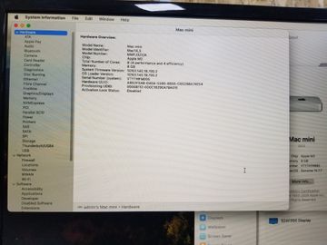 01-200609663: Apple mac mini a2686 mmfj3 m2/8core/ram 8gb/ssd256gb