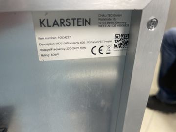 Б/в Обігрівач Klarstein wonderwall air art beach 10034237 01-200847393